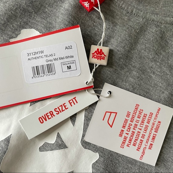 KAPPA Grey Crewneck Sweater BNWT - Picture 5 of 7